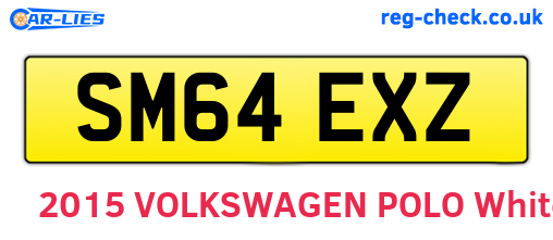 SM64EXZ are the vehicle registration plates.