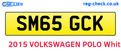 SM65GCK are the vehicle registration plates.