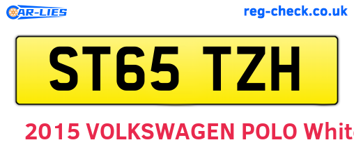 ST65TZH are the vehicle registration plates.