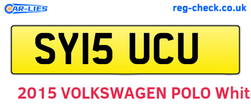 SY15UCU are the vehicle registration plates.