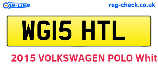 WG15HTL are the vehicle registration plates.