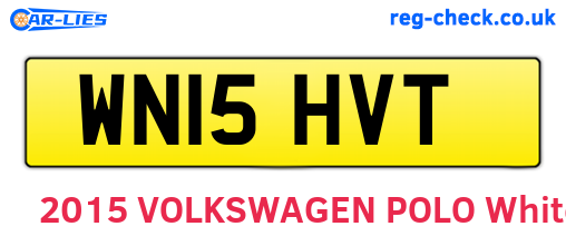 WN15HVT are the vehicle registration plates.