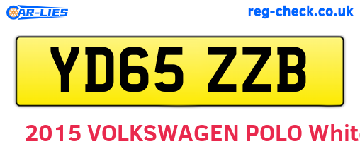 YD65ZZB are the vehicle registration plates.