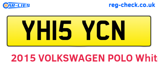 YH15YCN are the vehicle registration plates.