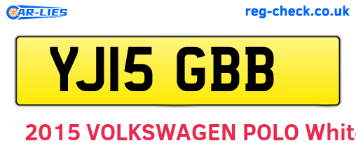 YJ15GBB are the vehicle registration plates.