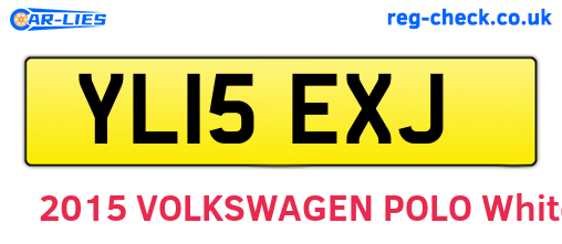 YL15EXJ are the vehicle registration plates.