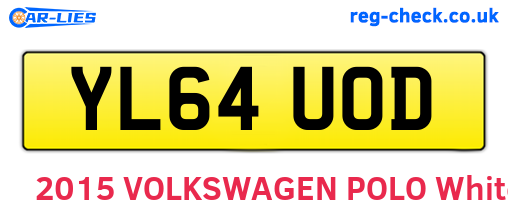 YL64UOD are the vehicle registration plates.