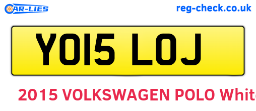 YO15LOJ are the vehicle registration plates.