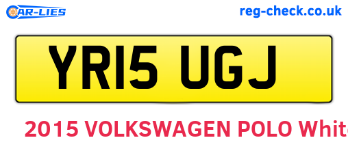 YR15UGJ are the vehicle registration plates.