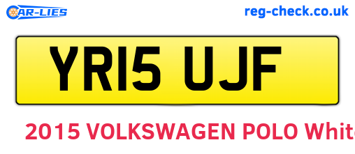 YR15UJF are the vehicle registration plates.
