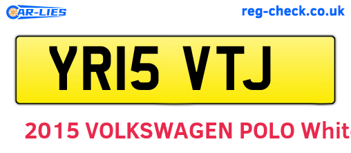 YR15VTJ are the vehicle registration plates.