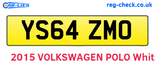 YS64ZMO are the vehicle registration plates.