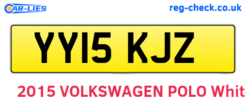 YY15KJZ are the vehicle registration plates.
