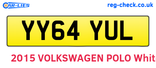 YY64YUL are the vehicle registration plates.