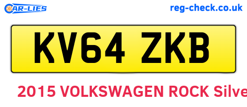 KV64ZKB are the vehicle registration plates.