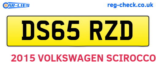 DS65RZD are the vehicle registration plates.