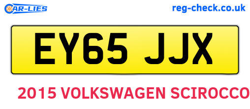EY65JJX are the vehicle registration plates.
