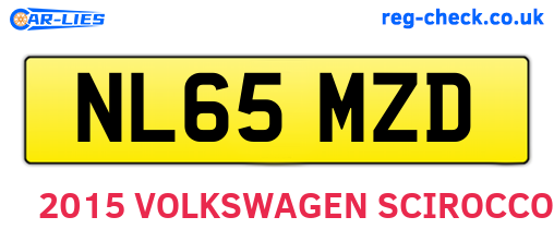 NL65MZD are the vehicle registration plates.