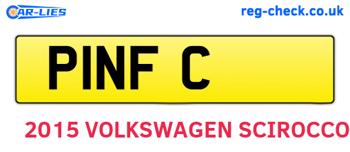 P1NFC are the vehicle registration plates.