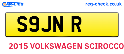 S9JNR are the vehicle registration plates.