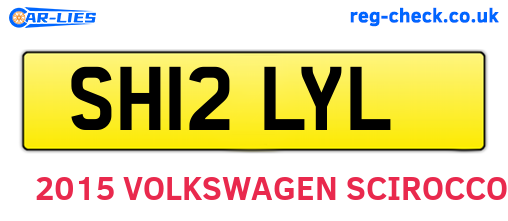 SH12LYL are the vehicle registration plates.
