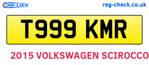 T999KMR are the vehicle registration plates.
