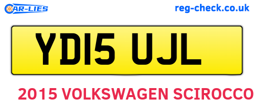 YD15UJL are the vehicle registration plates.