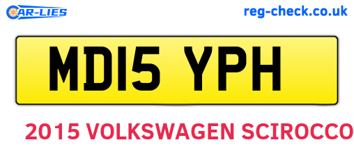 MD15YPH are the vehicle registration plates.