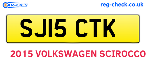 SJ15CTK are the vehicle registration plates.