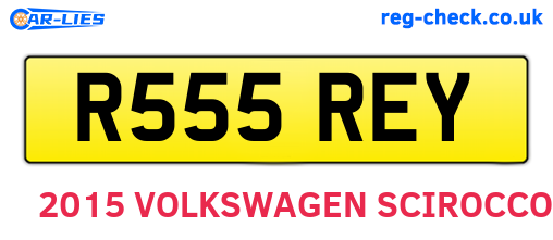 R555REY are the vehicle registration plates.