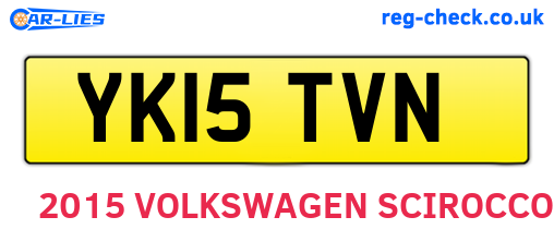 YK15TVN are the vehicle registration plates.
