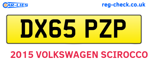 DX65PZP are the vehicle registration plates.