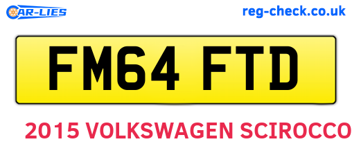 FM64FTD are the vehicle registration plates.