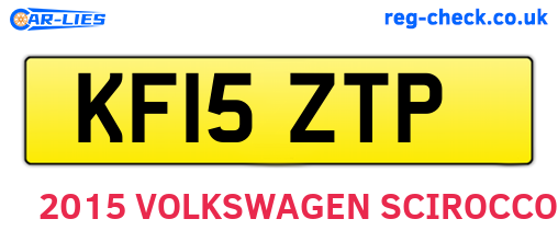 KF15ZTP are the vehicle registration plates.