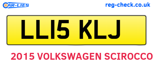 LL15KLJ are the vehicle registration plates.