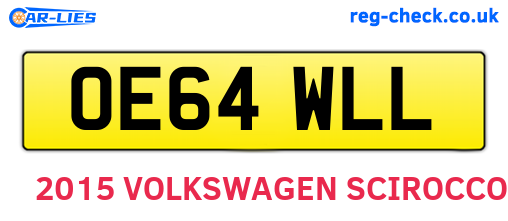OE64WLL are the vehicle registration plates.
