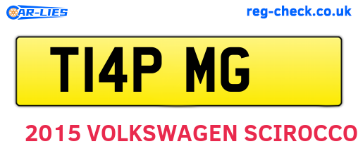 T14PMG are the vehicle registration plates.