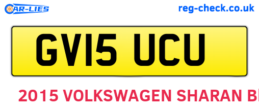 GV15UCU are the vehicle registration plates.