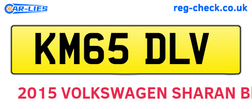 KM65DLV are the vehicle registration plates.