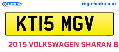 KT15MGV are the vehicle registration plates.