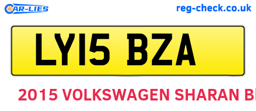LY15BZA are the vehicle registration plates.