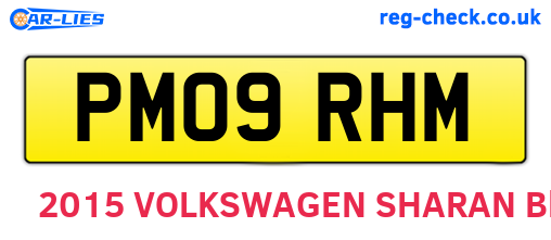 PM09RHM are the vehicle registration plates.