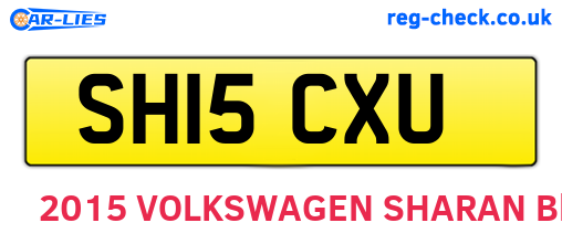 SH15CXU are the vehicle registration plates.