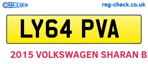 LY64PVA are the vehicle registration plates.