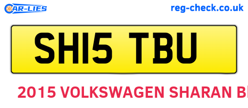 SH15TBU are the vehicle registration plates.