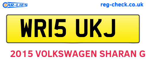 WR15UKJ are the vehicle registration plates.