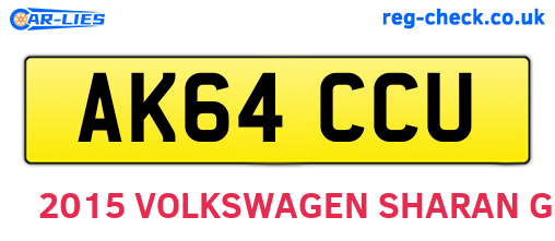 AK64CCU are the vehicle registration plates.