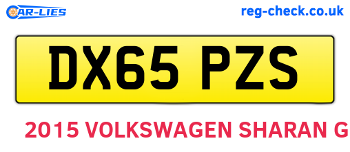 DX65PZS are the vehicle registration plates.
