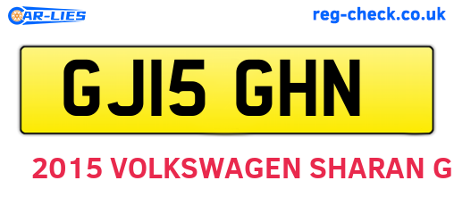 GJ15GHN are the vehicle registration plates.