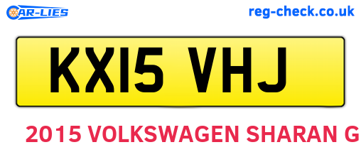 KX15VHJ are the vehicle registration plates.